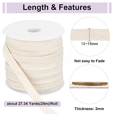 25M Flat Cotton Hollow Cord OCOR-BC0006-32C-1