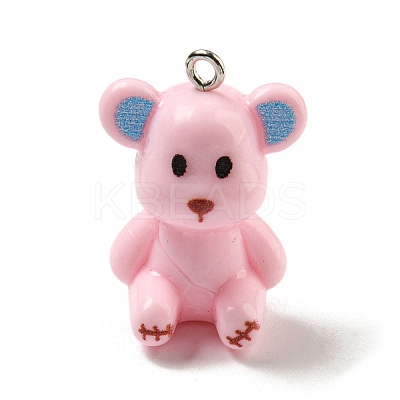 10Pcs Opaque Resin Pendants RESI-H160-01P-03-1