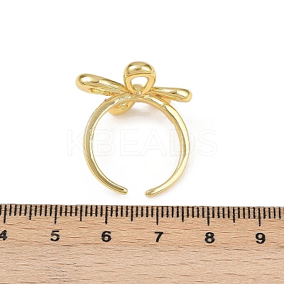 Brass Adjustable Cuff Rings RJEW-C139-01G-1