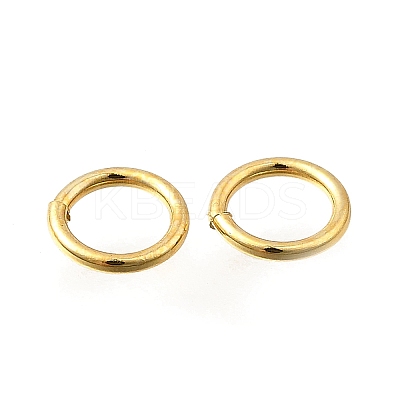Brass Open Jump Rings KK-B147-03D-G-1