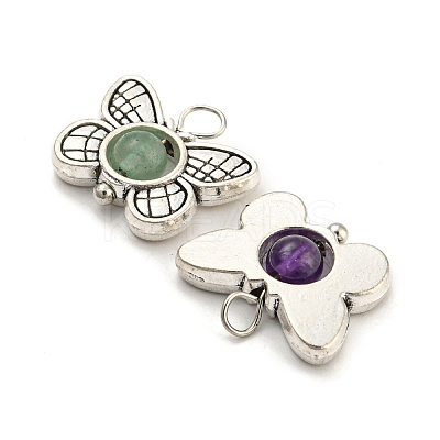 Natural & Synthetic Stone Pendants X-PALLOY-JF01714-04-1