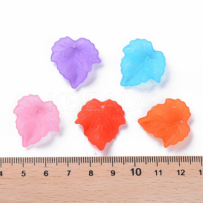 Autumn Theme Transparent Frosted Acrylic Pendants X-PAF002Y-1