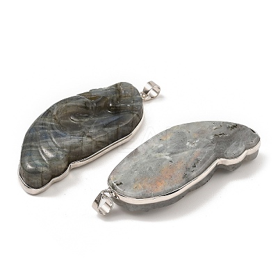 Natural Labradorite Big Pendants G-K338-32P-1