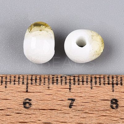 Handmade Crackle Porcelain Beads PORC-Q008-06B-02-1