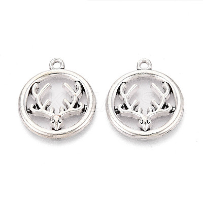 Tibetan Style Alloy Pendants TIBE-N014-15AS-1
