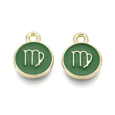 Alloy and Enamel Charms ENAM-T021-28H-1