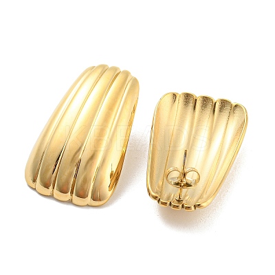 304 Stainless Steel Stud Earring for Women EJEW-C067-17G-1