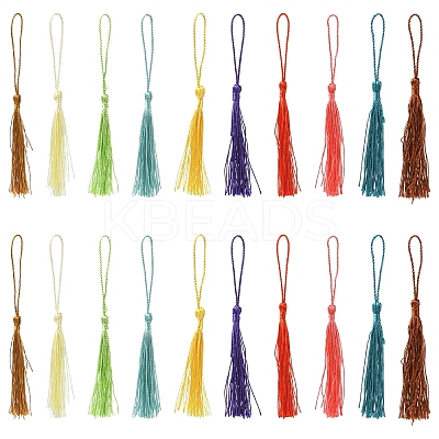 80Pcs Polyester Tassel Decorations DIY-YW0016-25A-1