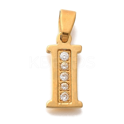 Ion Plating(IP) 304 Stainless Steel Rhinestone Pendants STAS-U035-01G-I-1
