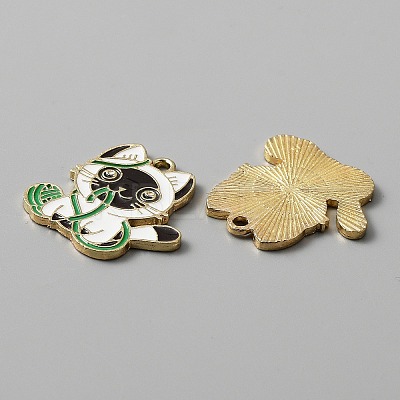 Zinc Alloy Enamel Pendants LS-ENAM-WH0065-01G-1