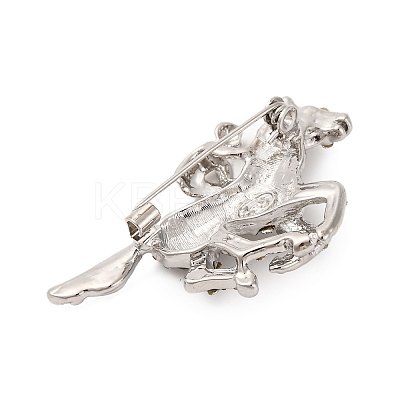 Zinc Alloy Crystal Rhinestone Brooch LS-JEWB-U010-04P-05-1