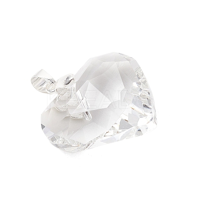 Transparent Glass Pendants PALLOY-JF05262-01-1