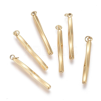 Ion Plating(IP) 304 Stainless Steel Pendants STAS-F256-021G-1