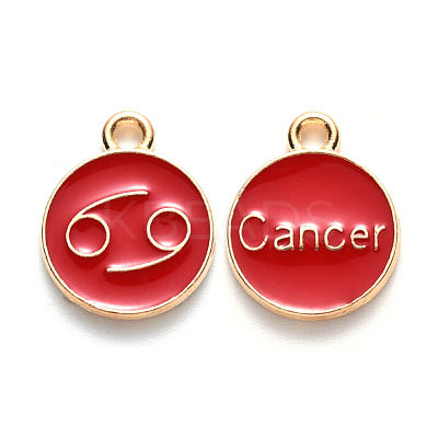 Alloy Enamel Pendants ENAM-S124-01B-07D-1