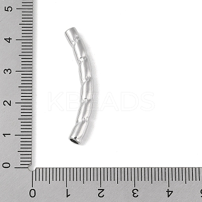 304 Stainless Steel Curved Tube Beads STAS-M071-03H-P-1