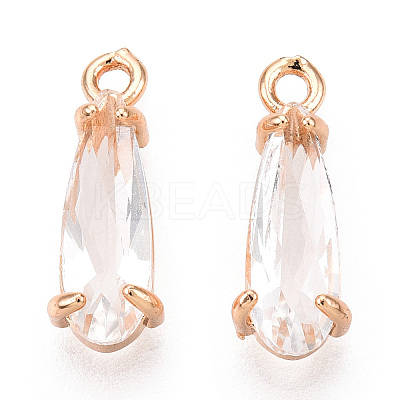 Faceted Glass Pendants GLAA-T010-004J-1