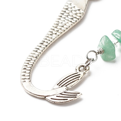 Alloy Mermaid Bookmarks AJEW-JK00186-1