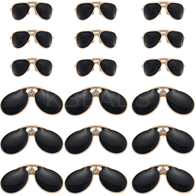 40Pcs 2 Styles Alloy Enamel Pendants FIND-SC0016-33-1