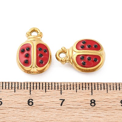 304 Stainless Steel Enamel Pendants STAS-B085-41G-1