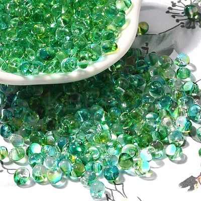 Transparent Baking Paint Glass Seed Beads SEED-P006-02B-16-1