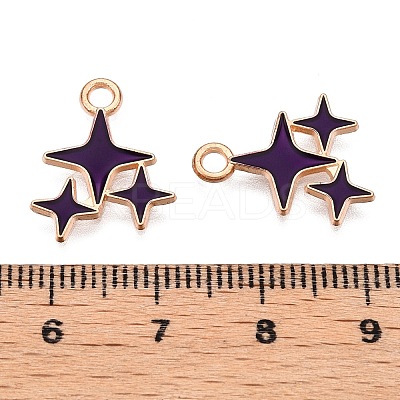 Alloy Enamel Pendants ENAM-T020-38F-RS-1