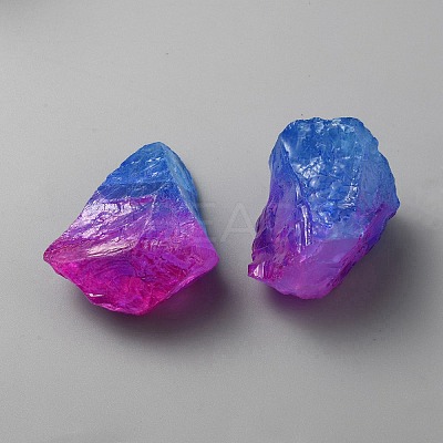 Electroplated Raw Rough Natural Quartz Crystal Beads LS-G-WH0016-43B-1