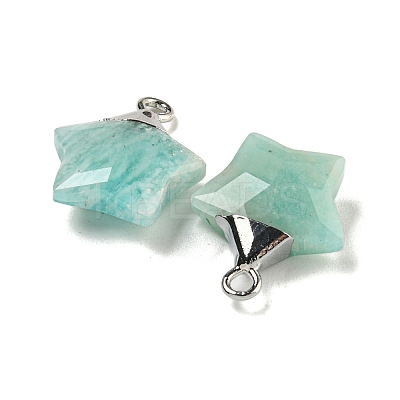 Natural Amazonite Pendants G-P540-01P-03-1