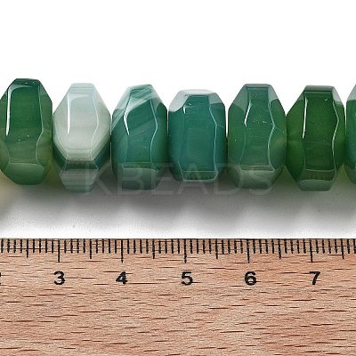 Natural Banded Agate Beads Strands G-K392-A17-1