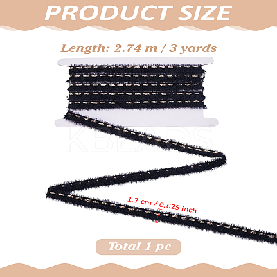 3Yards Polyester Marten Hair Ribbon OCOR-LP0003-46B-1