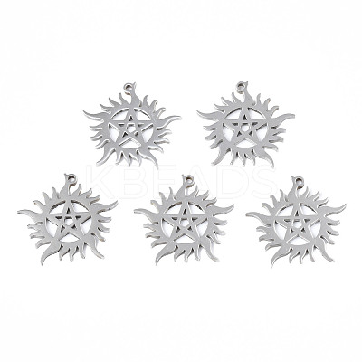 Non-Tarnish 201 Stainless Steel Pendants STAS-N098-052P-1