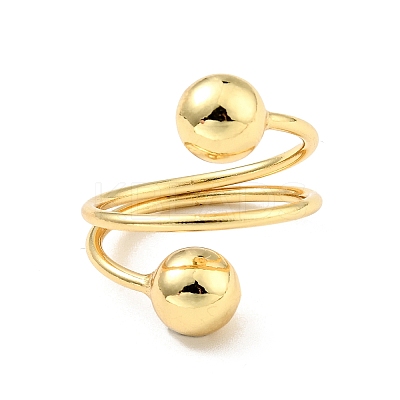 Brass Ball Triple Layer Wrap Ring for Women LS-RJEW-E046-22G-1