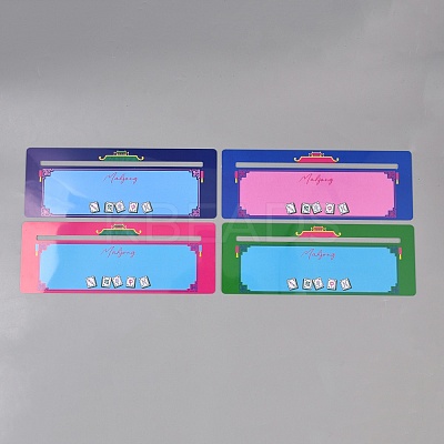 4Pcs PVC Mahjong Line Finder AJEW-WH0794-98-1
