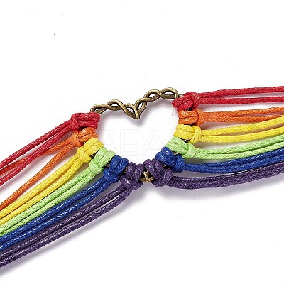 Rainbow Pride Bracelet LS-BJEW-F424-02-1