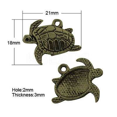 Tibetan Style Alloy Pendants LS-TIBEP-22627-AB-NR-1