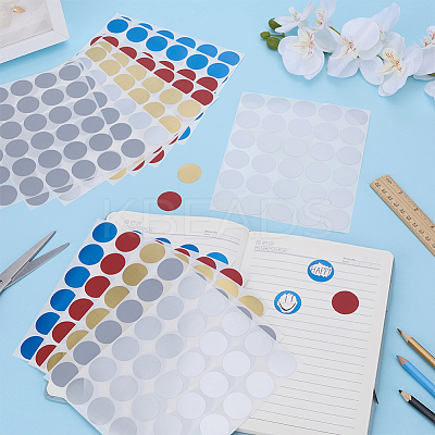 15 Sheets 5 Colors PVC Coated Scratch Off Film Password Stickers STIC-FG001-10-1