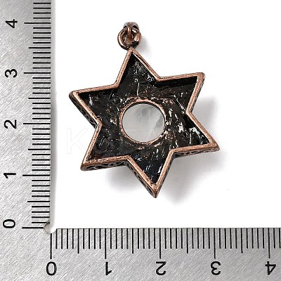Natural Quartz Crystal Star of David Pendants G-A297-06R-17-1