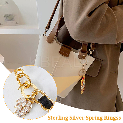 2Pcs 2 Colors 925 Sterling Silver Twister Clasp STER-FH0001-09-1
