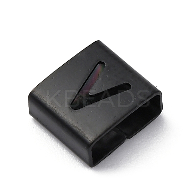 Ion Plating(IP) 304 Stainless Steel Square Slide Charms STAS-L132-14V-B-1