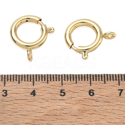 Brass Spring Ring Clasps KK-CBA1AE8-05G-G-1