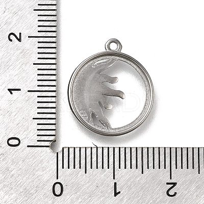 304 Stainless Steel Pendants STAS-C119-09P-1