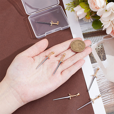 6Pcs Rack Plating Brass Pendants KK-UN0005-50-1
