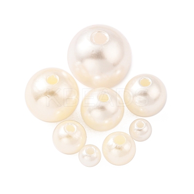 5 Sizes Imitated Pearl Acrylic Beads OACR-YW0001-28-1