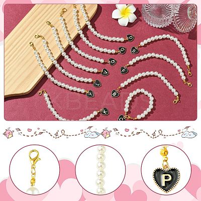 26Pcs Acrylic & Alloy Enamel Pendant Decoration HJEW-CJ00053-1