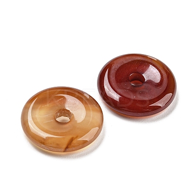Natural Carnelian China Safety Buckle Pendants LS-G-B052-05-1