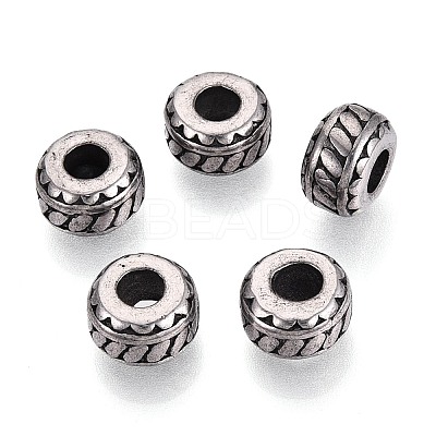 304 Stainless Steel European Style Large Hole Beads STAS-T072-96AS-1