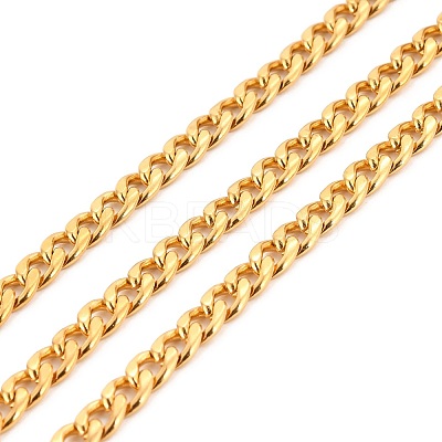 PVD Vacuum Plating 304 Stainless Steel Cuban Link Chains CHS-K016-02B-G-1