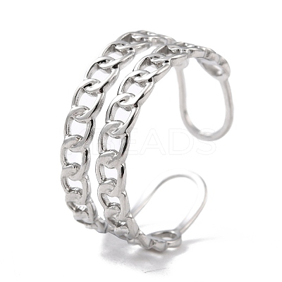 Tarnish Resistant 304 Stainless Steel Finger Rings RJEW-L102-25P-1