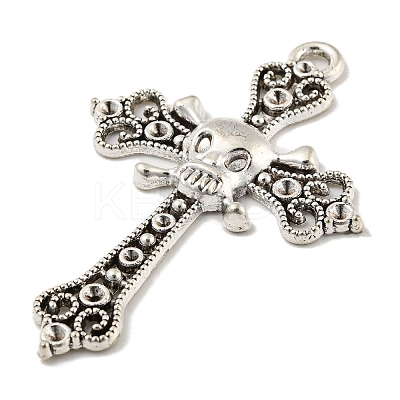 Tibetan Style Alloy Big Pendants Rhinestone Settings LS-TIBE-L013-03AS-1