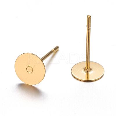 Stud Earring Settings KK-C2896-G-1-1