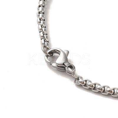 Non-Tarnish 201 Stainless Steel Triple Moon Pendant Necklaces NJEW-P293-06P-1